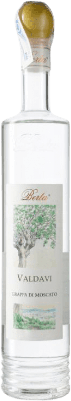 62,95 € Envio grátis | Aguardente Grappa Berta Valdavi di Moscato Piemonte Itália Garrafa 70 cl