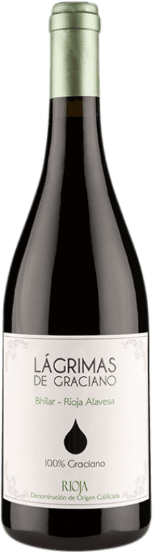 16,95 € Free Shipping | Red wine Bhilar Lágrimas Young D.O.Ca. Rioja The Rioja Spain Graciano Bottle 75 cl