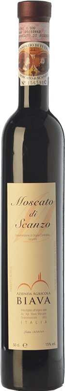 78,95 € 免费送货 | 甜葡萄酒 Biava D.O.C.G. Moscato di Scanzo 伦巴第 意大利 Moscato — 麝香葡萄 中瓶装 50 cl