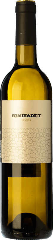 21,95 € Envío gratis | Vino blanco Binifadet I.G.P. Vi de la Terra de Illa de Menorca Islas Baleares España Chardonnay Botella 75 cl