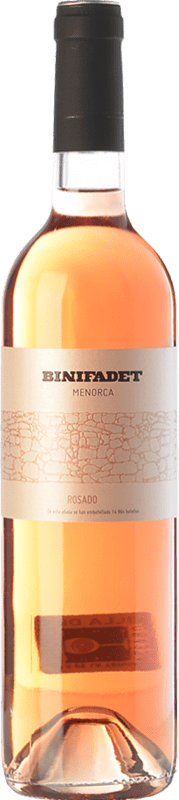 14,95 € Envoi gratuit | Vin Rosé Binifadet I.G.P. Vi de la Terra de Illa de Menorca Îles Baléares Espagne Merlot, Monastrell 75 cl
