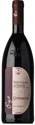 13,95 € Envío gratis | Vino tinto BioVio Granaccia D.O.C. Riviera Ligure di Ponente Liguria Italia Garnacha Ecológico Botella 75 cl