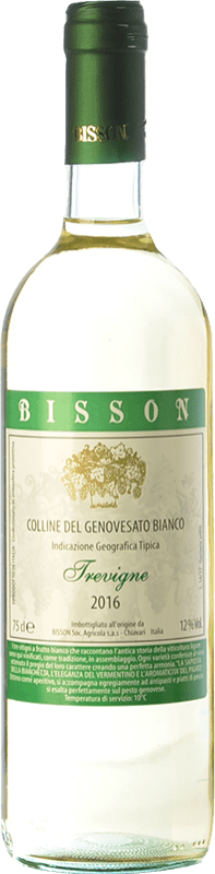 10,95 € 免费送货 | 白酒 Bisson Trevigne I.G.T. Colline del Genovesato 利古里亚 意大利 Vermentino, Pigato, Bianchetta 瓶子 75 cl
