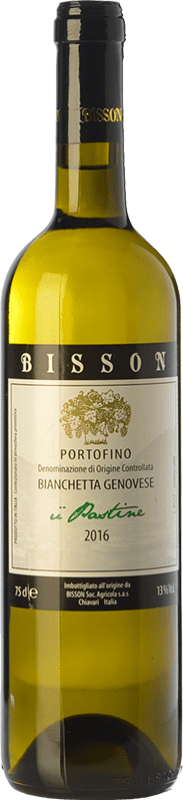 13,95 € Spedizione Gratuita | Vino bianco Bisson U Pastine I.G.T. Portofino Liguria Italia Bianchetta Bottiglia 75 cl