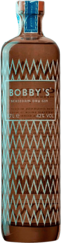 43,95 € Kostenloser Versand | Gin Bobby's Gin Schiedam Niederlande Flasche 70 cl