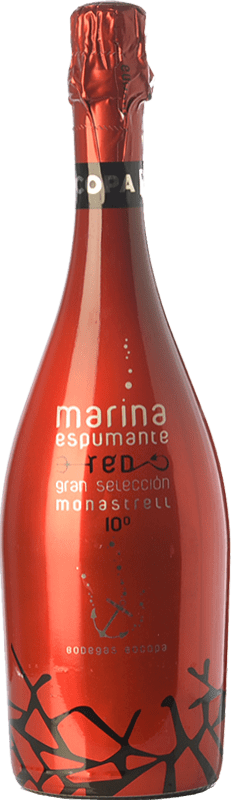 9,95 € Free Shipping | Red sparkling Bocopa Marina Espumante D.O. Alicante Valencian Community Spain Monastrell Bottle 75 cl