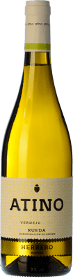 7,95 € Бесплатная доставка | Белое вино Herrero Atino D.O. Rueda Кастилия-Леон Испания Verdejo бутылка 75 cl