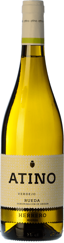 7,95 € Spedizione Gratuita | Vino bianco Herrero Atino D.O. Rueda Castilla y León Spagna Verdejo Bottiglia 75 cl