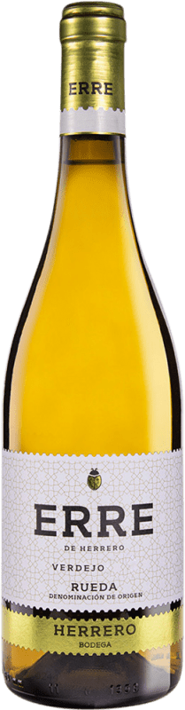 12,95 € Envío gratis | Vino Blanco Herrero Erre D.O. Rueda Castilla y León España Verdejo 75 cl