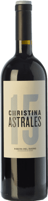 43,95 € Kostenloser Versand | Rotwein Astrales Christina Crianza — Kurze Fassreifung D.O. Ribera del Duero Kastilien und León Spanien Tempranillo Flasche 75 cl