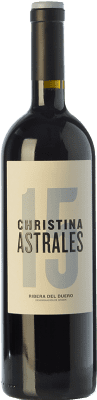 59,95 € Envío gratis | Vino tinto Astrales Christina Crianza D.O. Ribera del Duero Castilla y León España Tempranillo Botella 75 cl