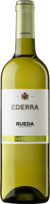 7,95 € 免费送货 | 白酒 Bodegas Bilbaínas Ederra Verdejo 年轻的 D.O. Rueda 卡斯蒂利亚莱昂 西班牙 Viura, Verdejo 瓶子 75 cl