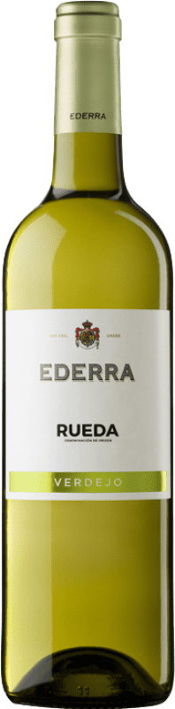 8,95 € 免费送货 | 白酒 Bodegas Bilbaínas Ederra Verdejo 年轻的 D.O. Rueda 卡斯蒂利亚莱昂 西班牙 Viura, Verdejo 瓶子 75 cl