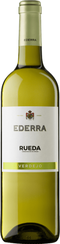 8,95 € Spedizione Gratuita | Vino Bianco Bodegas Bilbaínas Ederra Verdejo Giovane D.O. Rueda Castilla y León Spagna Verdejo Bottiglia 75 cl