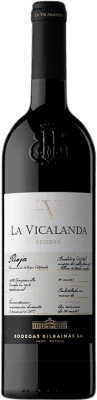 32,95 € Бесплатная доставка | Красное вино Bodegas Bilbaínas La Vicalanda Резерв D.O.Ca. Rioja Ла-Риоха Испания Tempranillo бутылка 75 cl