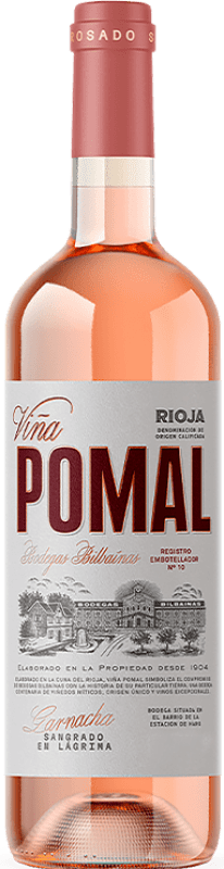 12,95 € Kostenloser Versand | Roséwein Bodegas Bilbaínas Viña Pomal D.O.Ca. Rioja La Rioja Spanien Grenache, Viura Flasche 75 cl