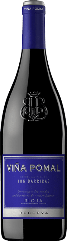 22,95 € 免费送货 | 红酒 Bodegas Bilbaínas Viña Pomal 106 Barricas 预订 D.O.Ca. Rioja 拉里奥哈 西班牙 Tempranillo, Grenache, Graciano 瓶子 75 cl