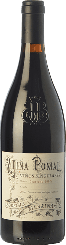 33,95 € Spedizione Gratuita | Vino rosso Bodegas Bilbaínas Viña Pomal Vinos Singulares Crianza D.O.Ca. Rioja La Rioja Spagna Graciano Bottiglia 75 cl