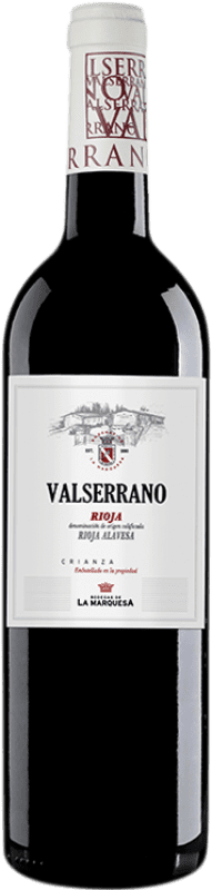 8,95 € Envoi gratuit | Vin rouge La Marquesa Valserrano Crianza D.O.Ca. Rioja La Rioja Espagne Tempranillo, Mazuelo Bouteille 75 cl