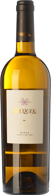 11,95 € Free Shipping | White Wine Bodegas Escudero Becquer Crianza — Aged D.O.Ca. Rioja The Rioja Spain Viura, Chardonnay Bottle 75 cl