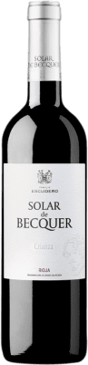 8,95 € Envío gratis | Vino tinto Bodegas Escudero Solar de Becquer Crianza D.O.Ca. Rioja La Rioja España Tempranillo, Garnacha, Mazuelo Botella 75 cl