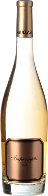 22,95 € Free Shipping | Rosé wine Hispano-Suizas Impromptu Rosé D.O. Valencia Valencian Community Spain Pinot Black Bottle 75 cl