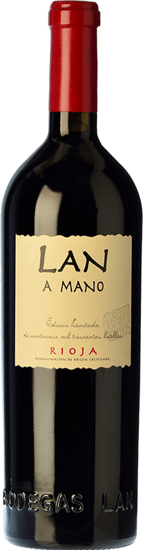 43,95 € 免费送货 | 红酒 Lan a Mano 岁 D.O.Ca. Rioja 拉里奥哈 西班牙 Tempranillo, Graciano, Mazuelo 瓶子 75 cl
