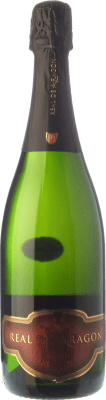 8,95 € 送料無料 | 白スパークリングワイン Langa Real de Aragón ブルットの自然 予約 D.O. Cava カタロニア スペイン Macabeo, Chardonnay ボトル 75 cl
