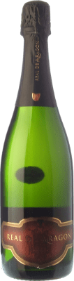 8,95 € Free Shipping | White sparkling Langa Real de Aragón Brut Nature Reserve D.O. Cava Catalonia Spain Macabeo, Chardonnay Bottle 75 cl