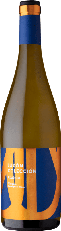 9,95 € Spedizione Gratuita | Vino bianco Luzón Crianza D.O. Jumilla Castilla-La Mancha Spagna Macabeo, Airén Bottiglia 75 cl