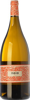 27,95 € Envío gratis | Vino blanco Naia D.O. Rueda Castilla y León España Verdejo Botella Magnum 1,5 L