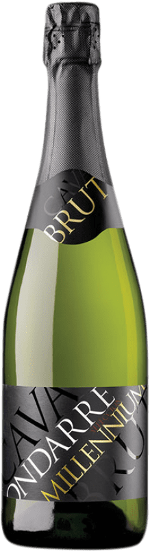 10,95 € Kostenloser Versand | Weißer Sekt Ondarre Millennium Brut — Herb Jung D.O. Cava Katalonien Spanien Viura Flasche 75 cl