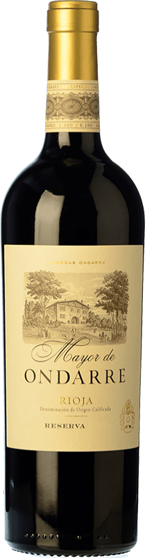 33,95 € 免费送货 | 红酒 Ondarre Mayor Especial 预订 D.O.Ca. Rioja 拉里奥哈 西班牙 Tempranillo, Mazuelo 瓶子 75 cl