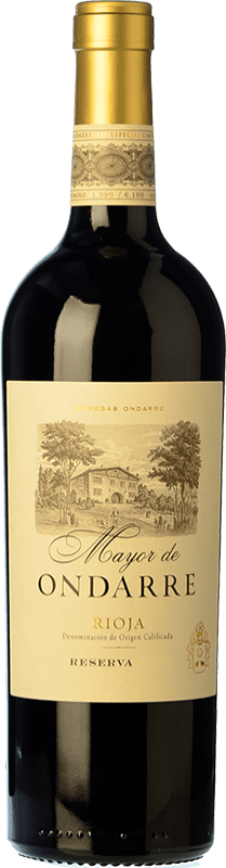 41,95 € 免费送货 | 红葡萄酒 Ondarre Mayor 特别 珍藏 D.O.Ca. Rioja 拉里奥哈 西班牙 Tempranillo — 丹魄, Mazuelo — 马苏埃洛 75 cl
