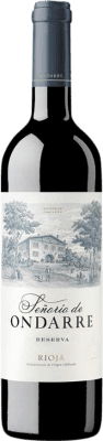 17,95 € 送料無料 | 赤ワイン Ondarre Señorío レセルバ D.O.Ca. Rioja ラ・リオハ スペイン Tempranillo — テンプラニーリョ, Garnacha — グルナッシュ, Mazuelo — マスエロ 75 cl