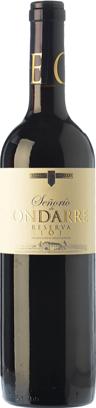 9,95 € 送料無料 | 赤ワイン Ondarre Señorío レセルバ D.O.Ca. Rioja ラ・リオハ スペイン Tempranillo — テンプラニーリョ, Garnacha — グルナッシュ, Mazuelo — マスエロ 75 cl