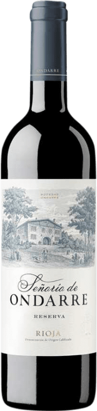 17,95 € Spedizione Gratuita | Vino Rosso Ondarre Señorío Riserva D.O.Ca. Rioja La Rioja Spagna Tempranillo, Garnacha — Grenache, Mazuelo 75 cl