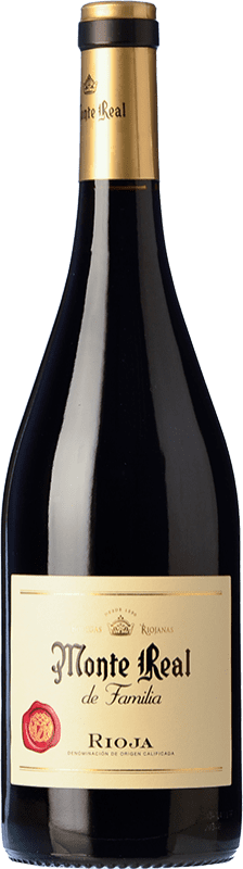 17,95 € Envio grátis | Vinho tinto Bodegas Riojanas Monte Real Familia Reserva D.O.Ca. Rioja La Rioja Espanha Tempranillo Garrafa 75 cl