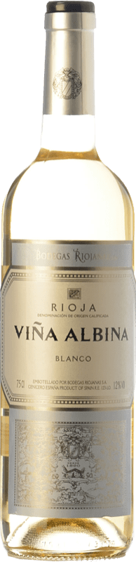 6,95 € Free Shipping | White wine Bodegas Riojanas Viña Albina D.O.Ca. Rioja The Rioja Spain Viura Bottle 75 cl