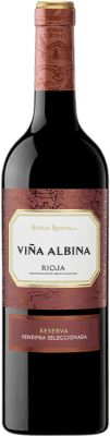 11,95 € Free Shipping | Red wine Bodegas Riojanas Viña Albina Selección Reserva D.O.Ca. Rioja The Rioja Spain Tempranillo, Graciano, Mazuelo Bottle 75 cl