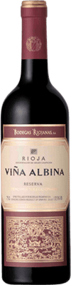 15,95 € Free Shipping | Red wine Bodegas Riojanas Viña Albina Selección Reserve D.O.Ca. Rioja The Rioja Spain Tempranillo, Graciano, Mazuelo Bottle 75 cl