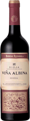 16,95 € Kostenloser Versand | Rotwein Bodegas Riojanas Viña Albina Selección Reserve D.O.Ca. Rioja La Rioja Spanien Tempranillo, Graciano, Mazuelo Flasche 75 cl