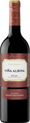 16,95 € Бесплатная доставка | Красное вино Bodegas Riojanas Viña Albina Selección Резерв D.O.Ca. Rioja Ла-Риоха Испания Tempranillo, Graciano, Mazuelo бутылка 75 cl