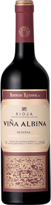 16,95 € Envío gratis | Vino tinto Bodegas Riojanas Viña Albina Selección Reserva D.O.Ca. Rioja La Rioja España Tempranillo, Graciano, Mazuelo Botella 75 cl