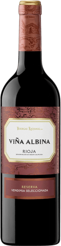 11,95 € Kostenloser Versand | Rotwein Bodegas Riojanas Viña Albina Auswahl Reserve — Gereift D.O.Ca. Rioja La Rioja Spanien Tempranillo, Graciano, Mazuelo 75 cl