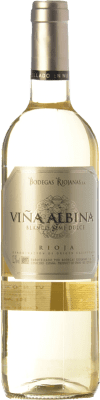 6,95 € Spedizione Gratuita | Vino bianco Bodegas Riojanas Viña Albina Semisecco Semidolce D.O.Ca. Rioja La Rioja Spagna Viura, Malvasía Bottiglia 75 cl