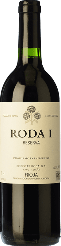 29,95 € Kostenloser Versand | Rotwein Bodegas Roda I Reserve — Gereift D.O.Ca. Rioja La Rioja Spanien Tempranillo Medium-Flasche 50 cl