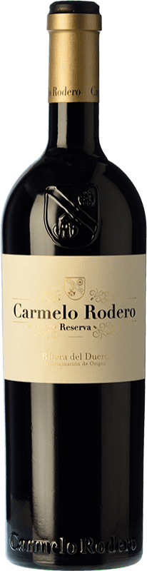 52,95 € Spedizione Gratuita | Vino Rosso Carmelo Rodero Riserva D.O. Ribera del Duero Castilla y León Spagna Tempranillo, Cabernet Sauvignon 75 cl