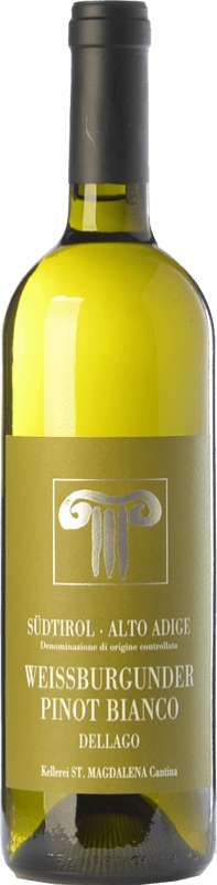 14,95 € Kostenloser Versand | Weißwein Bolzano Pinot Bianco Dellago D.O.C. Alto Adige Trentino-Südtirol Italien Weißburgunder Flasche 75 cl