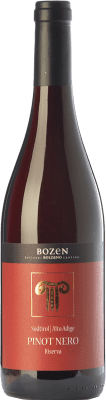 38,95 € Free Shipping | Red wine Bolzano Pinot Nero Riserva Reserva D.O.C. Alto Adige Trentino-Alto Adige Italy Pinot Black Bottle 75 cl